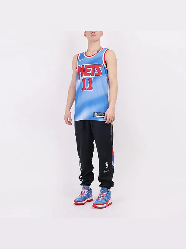 Майка Nike NBA Kyrie Irving Brooklyn Nets HWC Edition Basketball Jersey For Men Blue — изображение 3 из 4, синий