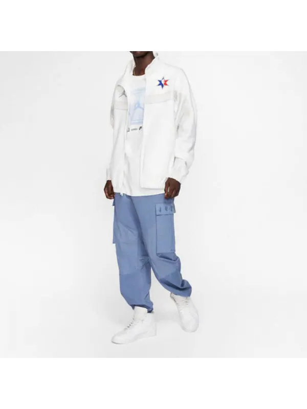 Куртка Nike NBA All-Star Edition Jersey SW Fan Edition 2020 Chicago Basketball Jacket White — изображение 3 из 4, белый