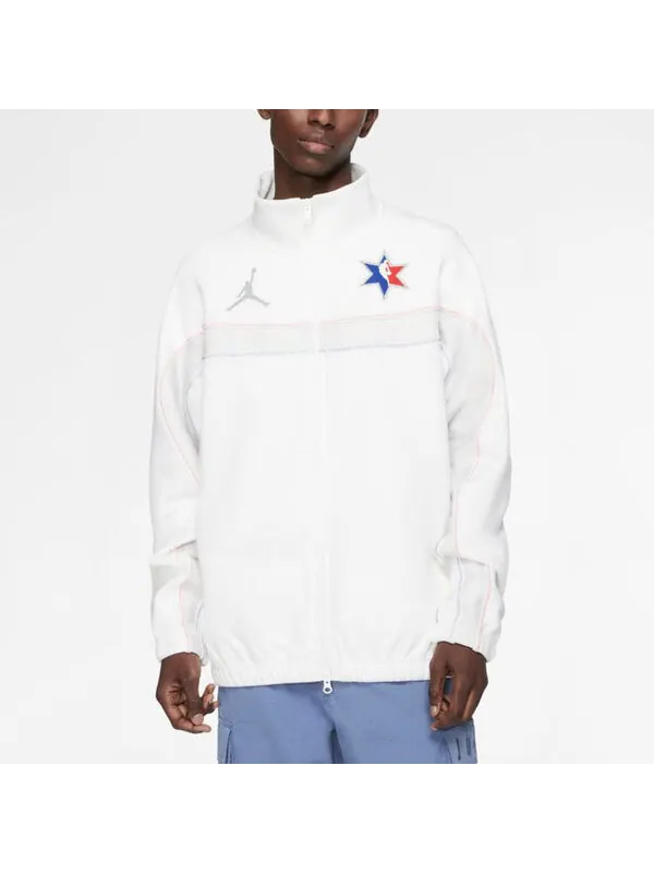 Куртка Nike NBA All-Star Edition Jersey SW Fan Edition 2020 Chicago Basketball Jacket White — изображение 4 из 4, белый