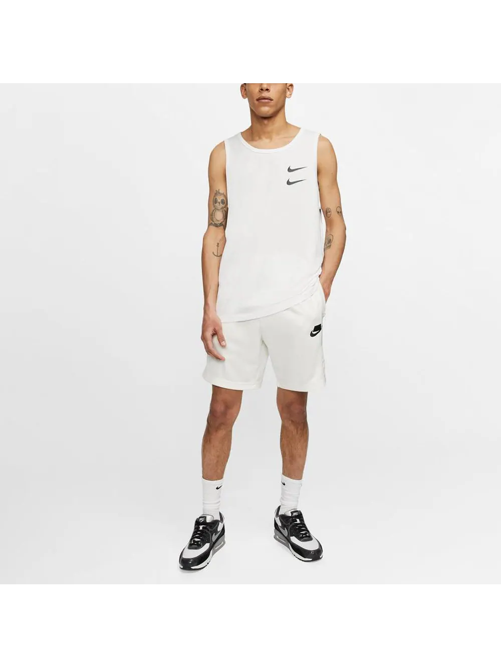 Жилет Nike Swoosh Casual Sports Printing Breathable Vest White — изображение 3 из 5, белый