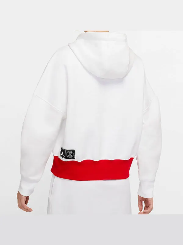 Толстовка (WMNS) Air Jordan Brand AS W J PSG FLC Paris Saint-Germain Knit White — изображение 4 из 4, белый