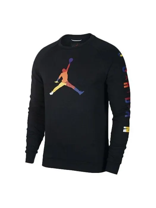 Толстовка Air Jordan Men's Sports Sweatshirt Long Sleeve 'Black' — изображение 1 из 4, черный