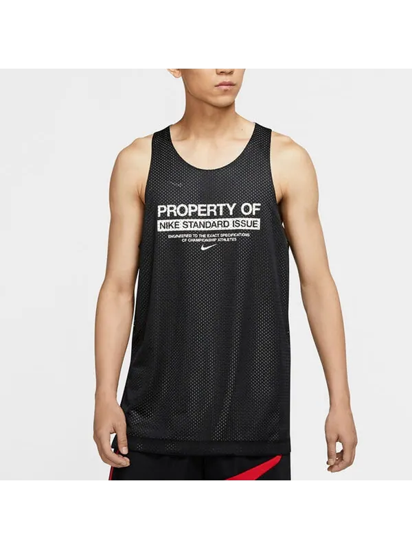 Спортивная футболка standard issue dri-fit jersey men's black Nike — изображение 3 из 4, черный