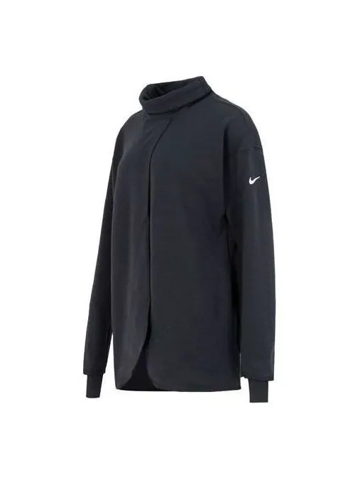 Толстовка (WMNS) Nike Reversible Pullover Maternity 'Black' — изображение 1 из 4, черный