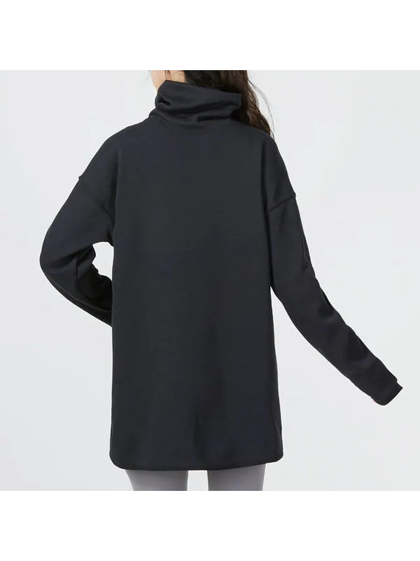 Толстовка (WMNS) Nike Reversible Pullover Maternity 'Black' — изображение 4 из 4, черный