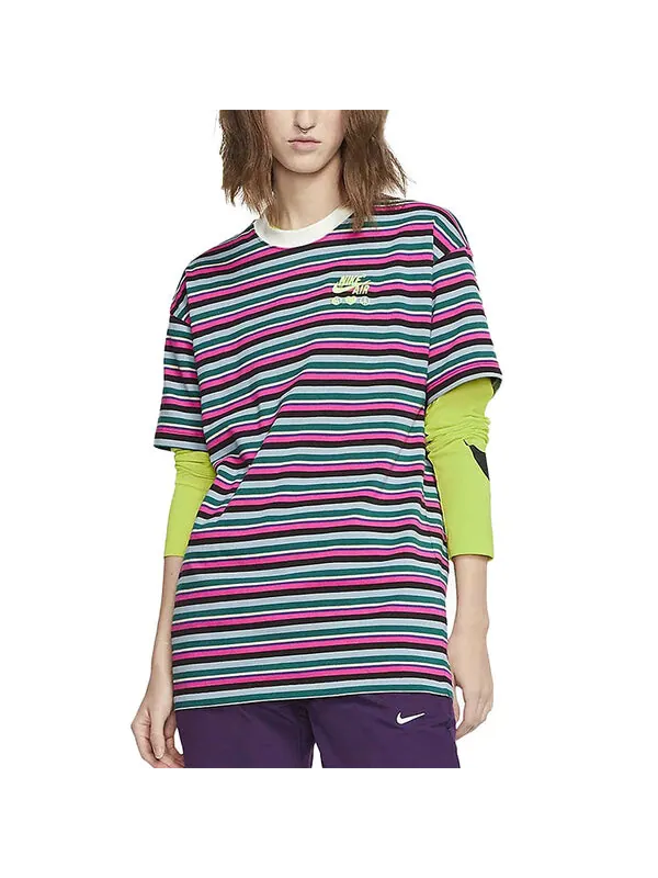 Футболка lab stripe tee x olivia kim Nike, мульитколор — изображение 2 из 4, мульти