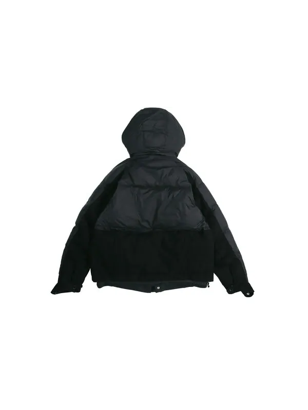 Пуховик Nike x Sacai Crossover Sports Loose Splicing hooded Down Jacket Black — изображение 2 из 4, черный