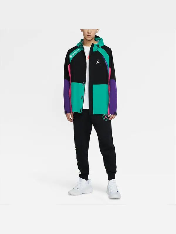 Куртка Air Jordan Winter Utility Gore-tex Casual Sports Hooded Jacket Black — изображение 3 из 4, черный