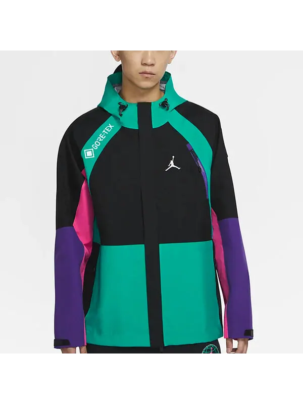 Куртка Air Jordan Winter Utility Gore-tex Casual Sports Hooded Jacket Black — изображение 4 из 4, черный