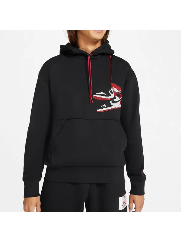 Толстовка Air Jordan Jumpman Holiday Casual Sports Fleece Lined Black — изображение 3 из 4, черный