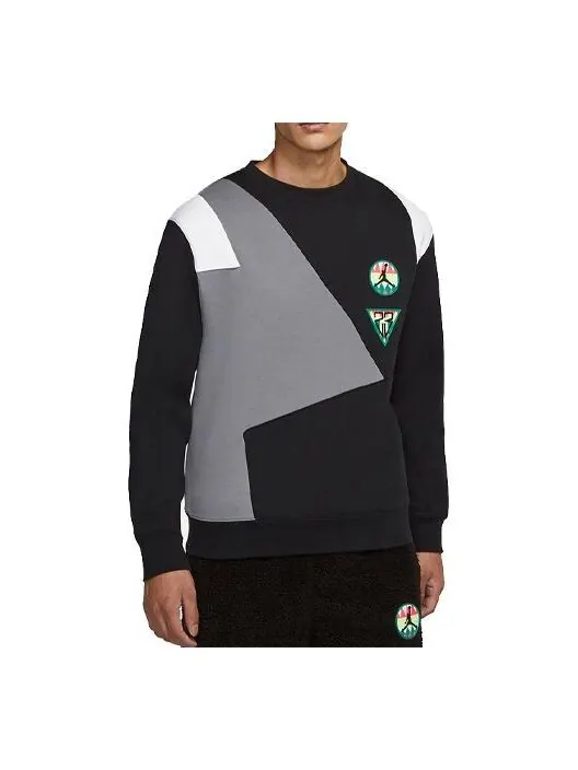 Толстовка Air Jordan Contrast Warm Basketball Sweater For Men Black — изображение 1 из 3, черный