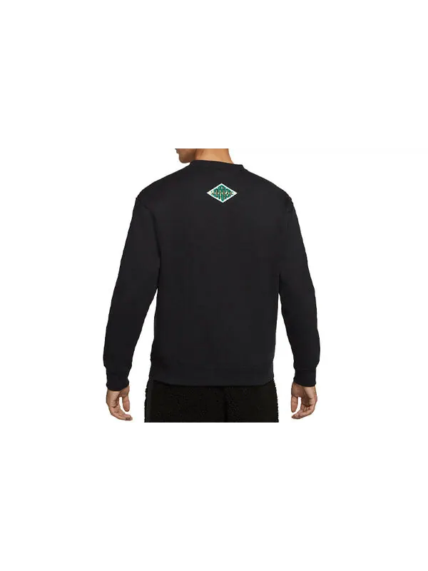 Толстовка Air Jordan Contrast Warm Basketball Sweater For Men Black — изображение 2 из 3, черный