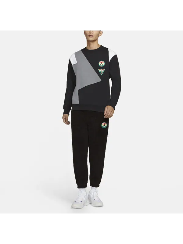Толстовка Air Jordan Contrast Warm Basketball Sweater For Men Black — изображение 3 из 3, черный