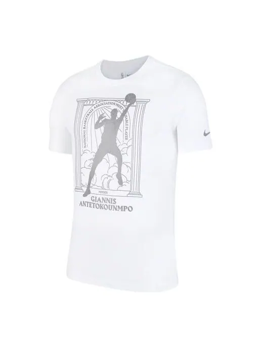 Футболка mvp series milwaukee bucks баскетбольные спортивные с принтом круглый вырез короткий рукав Nike — изображение 1 из 4