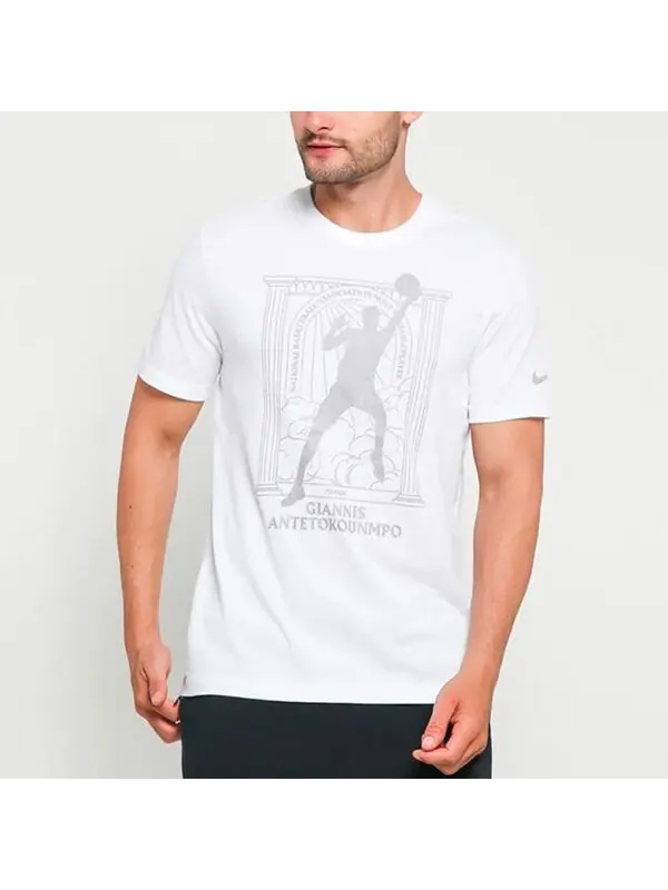 Футболка mvp series milwaukee bucks баскетбольные спортивные с принтом круглый вырез короткий рукав Nike — изображение 4 из 4