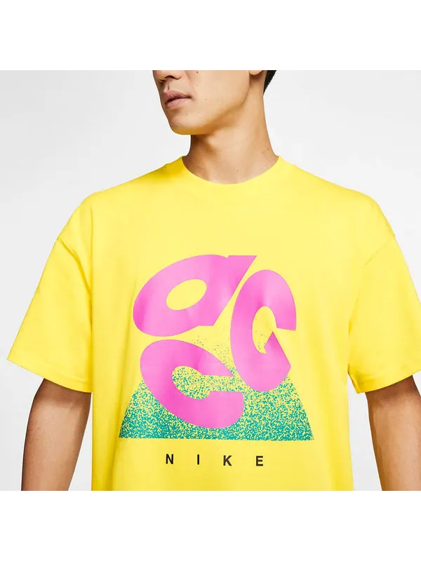 Футболка с логотипом acg Nike — изображение 3 из 4, желтый