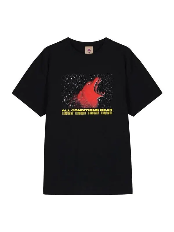 Футболка lab acg футболка с коротким рукавом Nike — изображение 1 из 2, черный/оранжевый