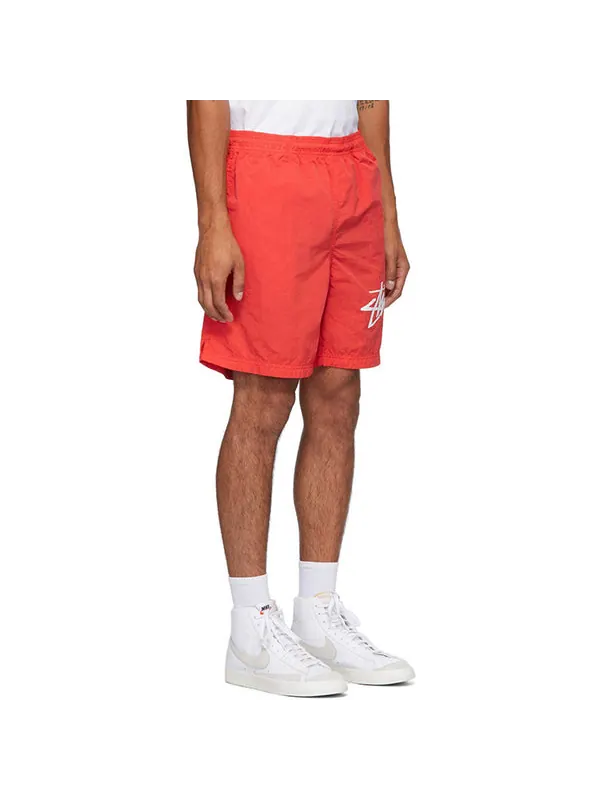 Шорты x nike water short 'red' Stussy — изображение 3 из 4, красный