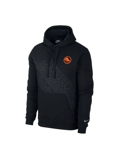 Толстовка men's club twill printing pullover black Nike — изображение 1 из 4, черный