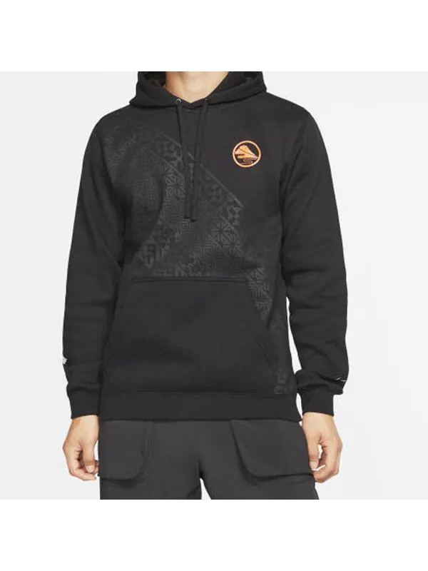 Толстовка men's club twill printing pullover black Nike — изображение 3 из 4, черный