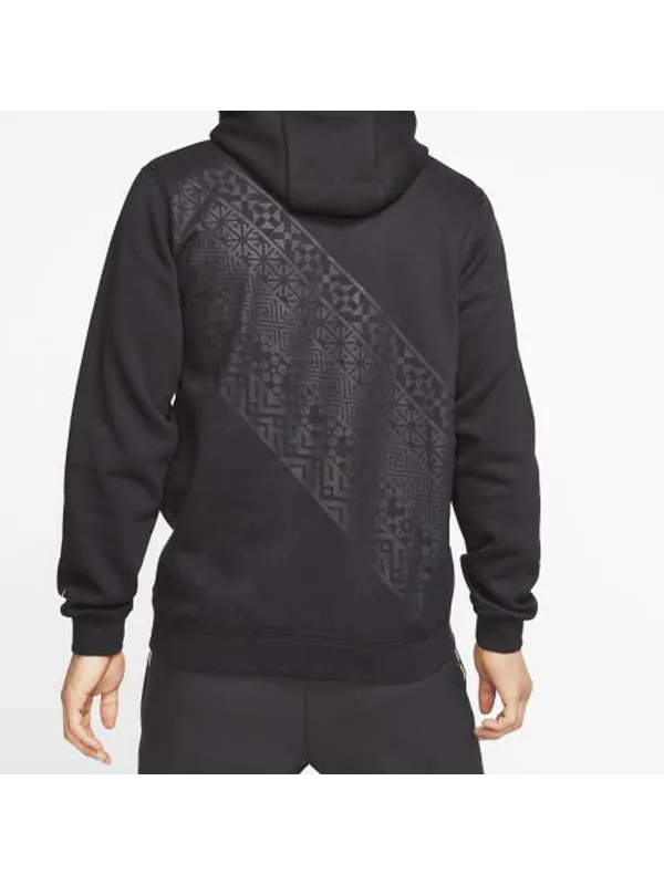 Толстовка men's club twill printing pullover black Nike — изображение 4 из 4, черный