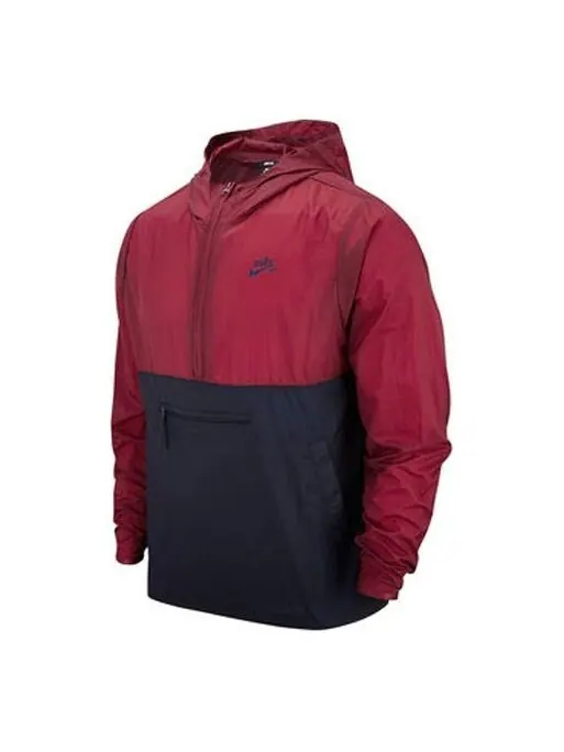 Куртка Nike SB Skateboard Colorblock Skateboard hooded Tops Red — изображение 1 из 1, красный