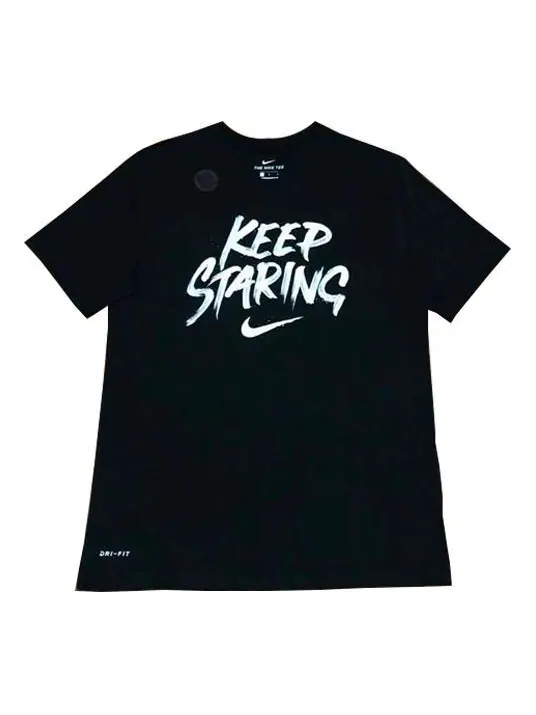 Футболка с коротким рукавом с принтом для мужчин, Nike — изображение 1 из 2, черный