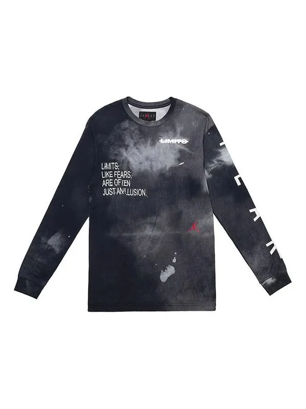 Футболка с длинным рукавом Fearless Tee Air Jordan — изображение 1 из 2, черный/белый