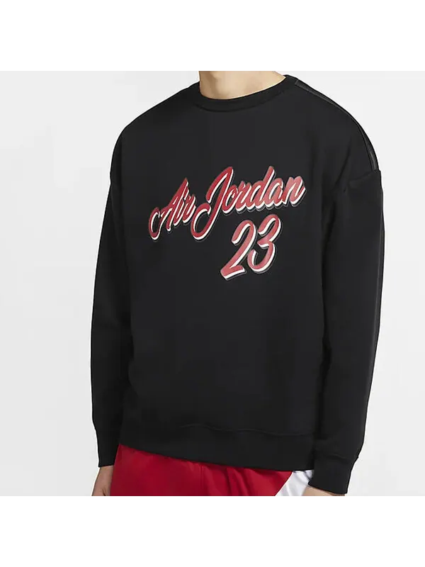 Толстовка Air Jordan 23 Remastered Plush Pull-On Sweatshirt For Men Black — изображение 3 из 4, черный