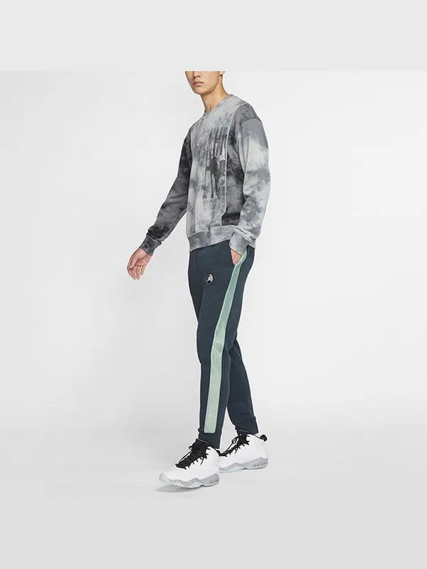 Спортивные штаны Air Jordan Pattern Sports Pants Men's Seagrass Green — изображение 3 из 4, зеленый