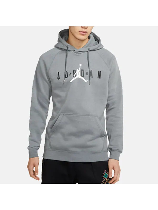 Толстовка Air Jordan Sport Dna Hbr Patch Pattern Knit Pullover Gray — изображение 3 из 4, серый