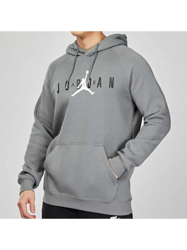Толстовка Air Jordan Sport Dna Hbr Patch Pattern Knit Pullover Gray — изображение 4 из 4, серый