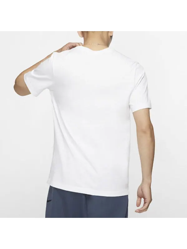 Футболка с принтом шиба-ину с круглым воротником спортивные мужские Nike — изображение 4 из 4, белый
