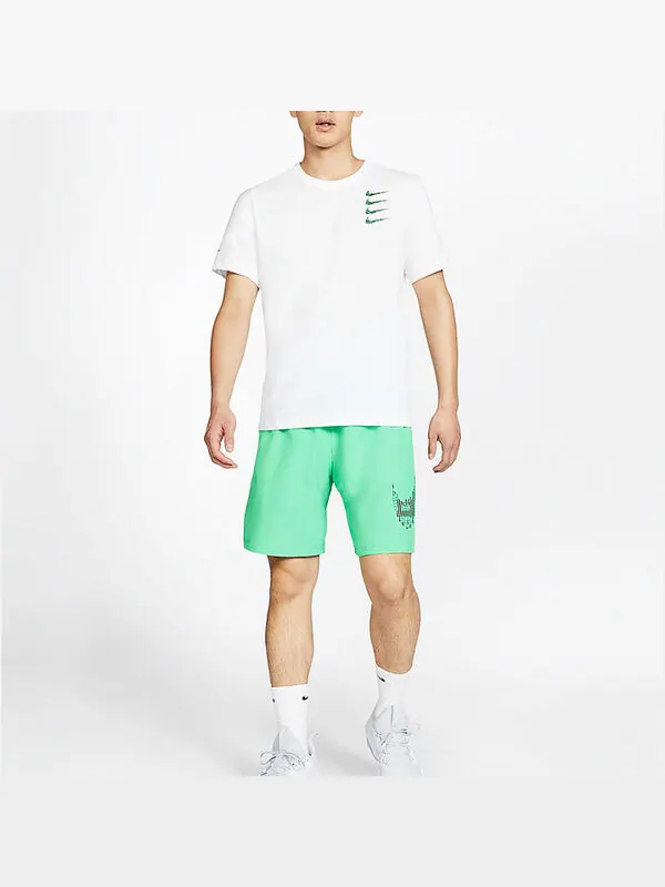 Футболка dri fit с круглым вырезом и коротким рукавом Nike — изображение 3 из 4, белый