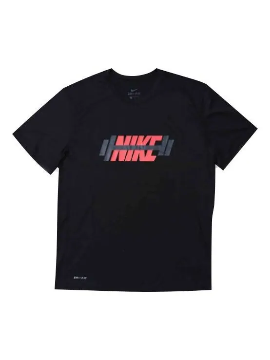 Футболка dri-fit legend logo printing short sleeve black Nike — изображение 1 из 4, черный