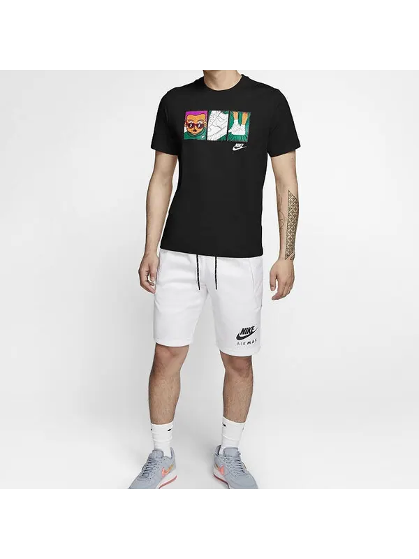 Футболка sportswear applique t-shirt 'black' Nike — изображение 3 из 4, черный