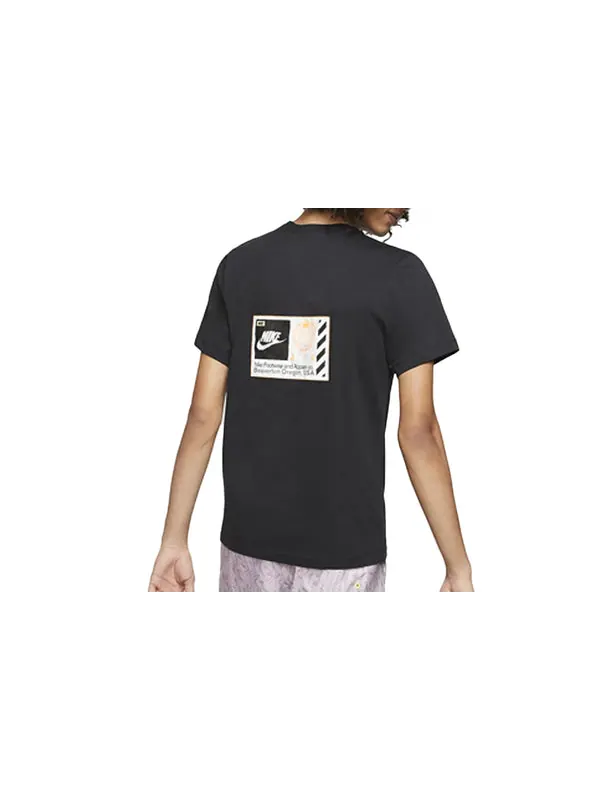 Футболка sportswear printing short sleeve 'beaverton black' Nike — изображение 2 из 2, черный