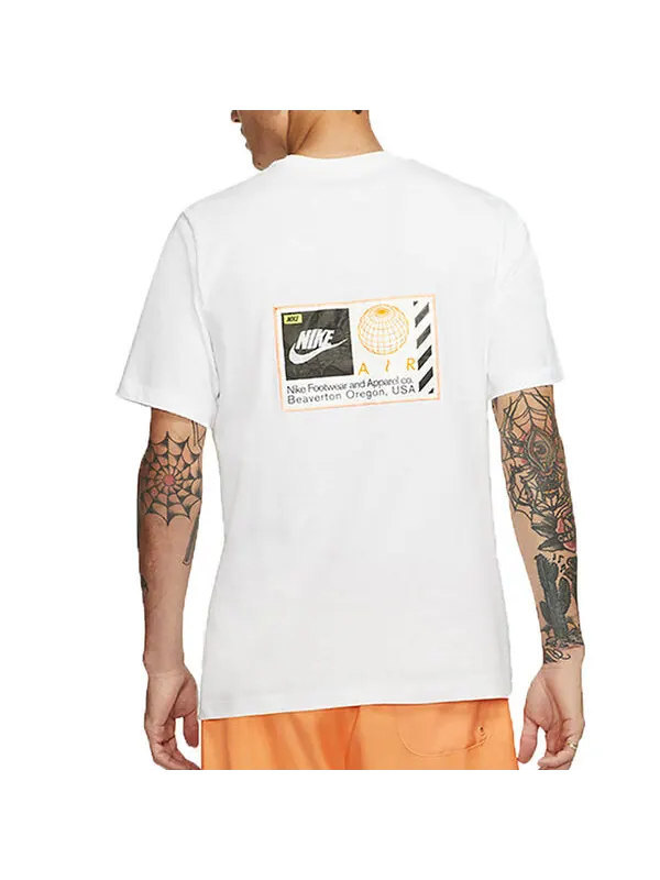 Футболка earth printing short sleeve white Nike — изображение 4 из 4, белый