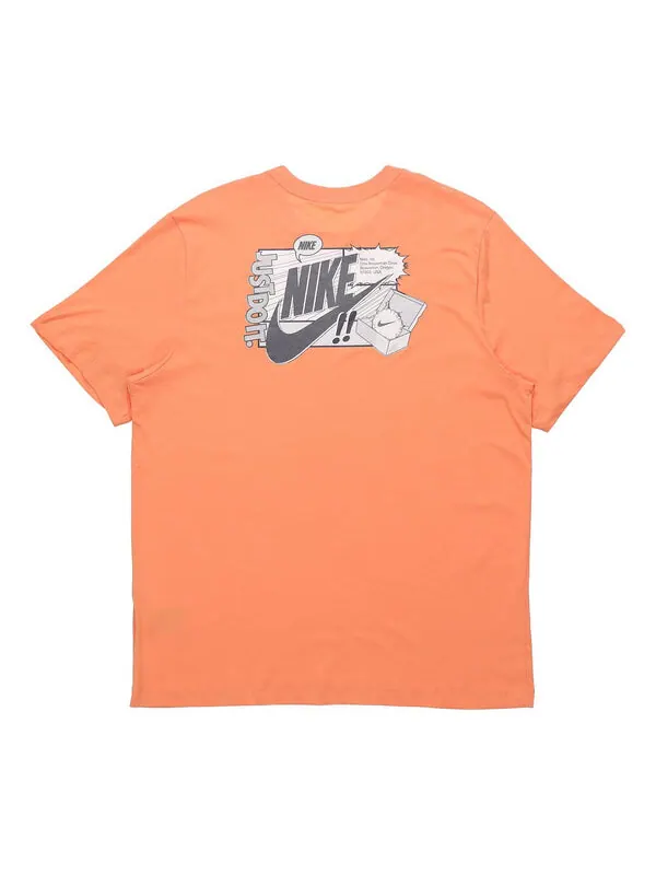 Футболка как m sportswear nsw tee shoe print short sleeve red orange Nike — изображение 1 из 4, оранжевый