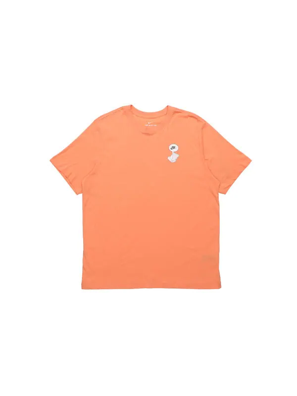 Футболка как m sportswear nsw tee shoe print short sleeve red orange Nike — изображение 2 из 4, оранжевый