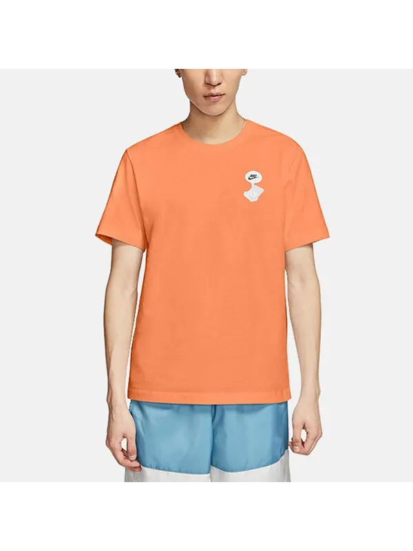 Футболка как m sportswear nsw tee shoe print short sleeve red orange Nike — изображение 4 из 4, оранжевый
