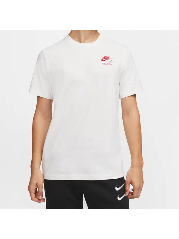 Футболка men's sportswear retro white t-shirt Nike — изображение 3 из 4, белый