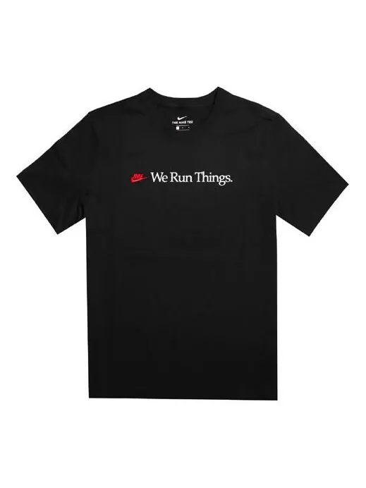 Футболка sportswear airathon short sleeve black Nike — изображение 1 из 2, черный