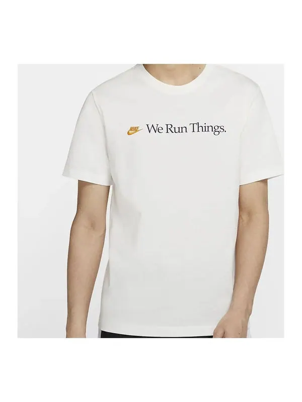 Футболка sportswear airathon short sleeve white Nike — изображение 1 из 3, белый
