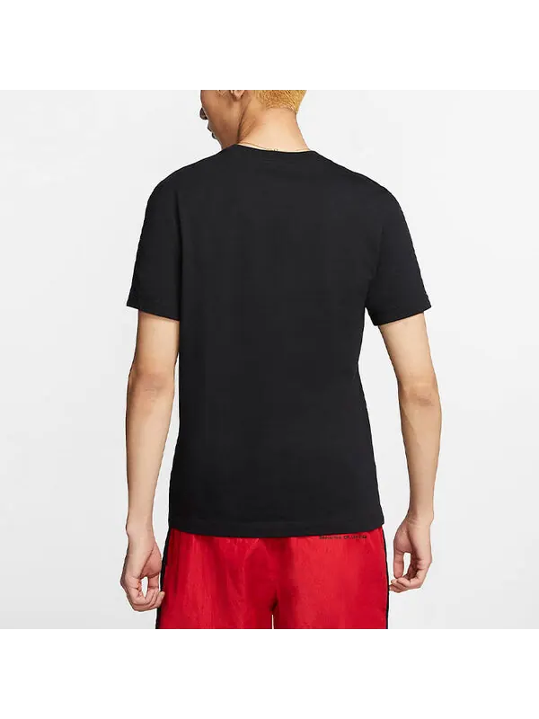 Футболка sportswear printing pattern round neck short sleeve black Nike — изображение 4 из 4, черный