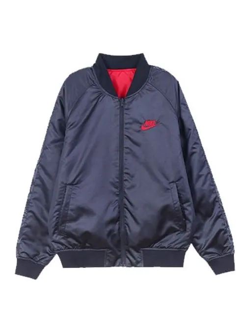 Куртка sportswear swoosh jacket for men black Nike — изображение 1 из 4, черный/красный