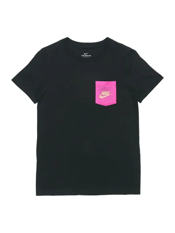 Футболка (WMNS) Nike As W Nsw Tee Contrasting Colors logo Short Sleeve Black — изображение 1 из 4, черный