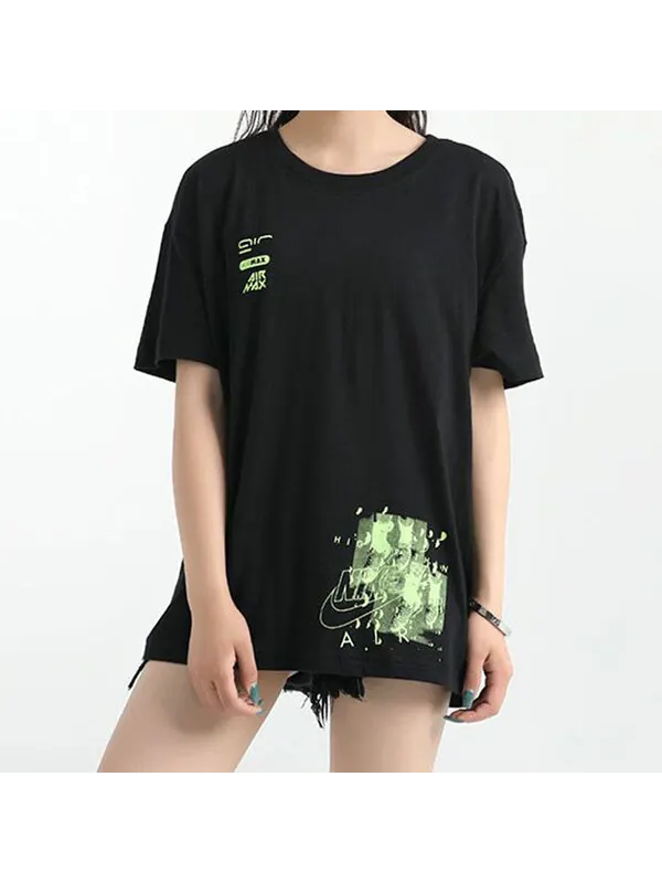 Футболка мальчик люкс люкс упаковка t Nike — изображение 3 из 4, черный-зеленый