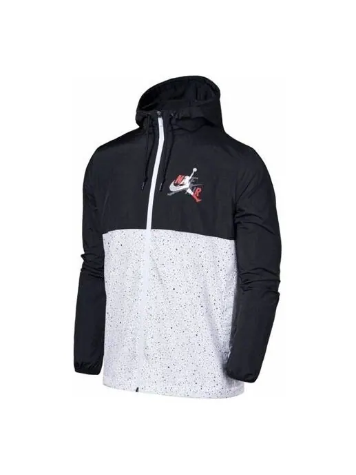 Куртка men's as j jm clscs windwear jkt colorblock hooded jacket black Air Jordan — изображение 1 из 4, черный