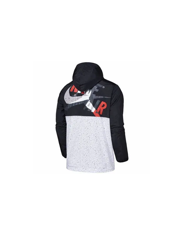 Куртка men's as j jm clscs windwear jkt colorblock hooded jacket black Air Jordan — изображение 2 из 4, черный